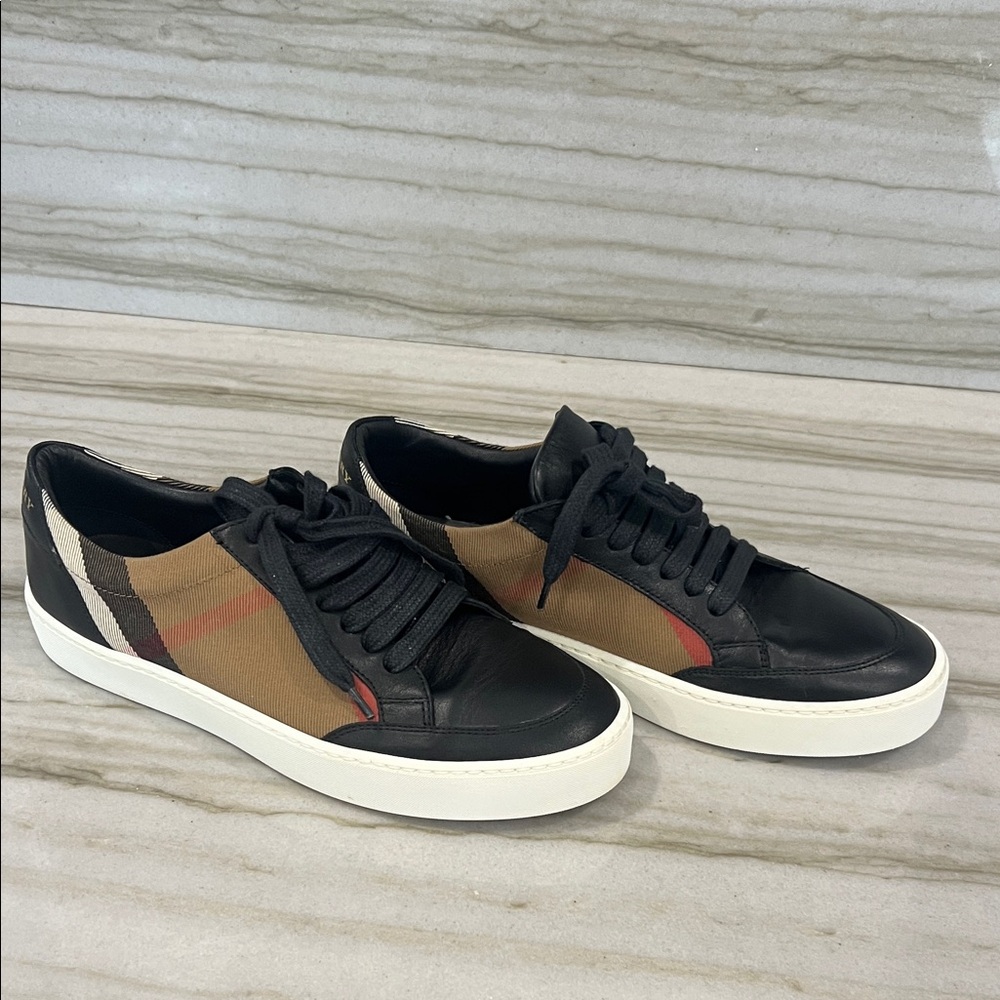 Stylish Black and Tan  Sneakers